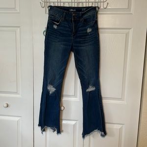 High rise boot cut jeans